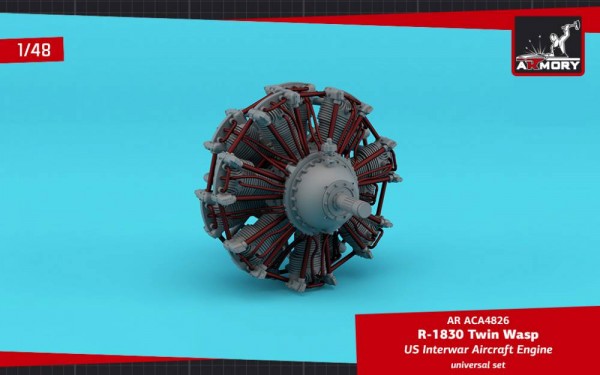 AR ACA4826   R-1830 Twin Wasp aircraft engine (1/48) (thumb81025)